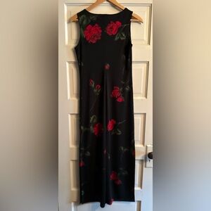 Vintage G.A.S. Floral Long Sleeveless Dress